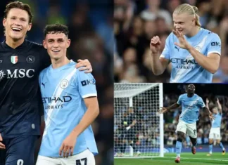 Man City player ratings vs Napoli: Jeremy Doku dazzles as Phil Foden continues renaissance while Erling Haaland scores AGAIN in battling win over 10-man Serie A giants