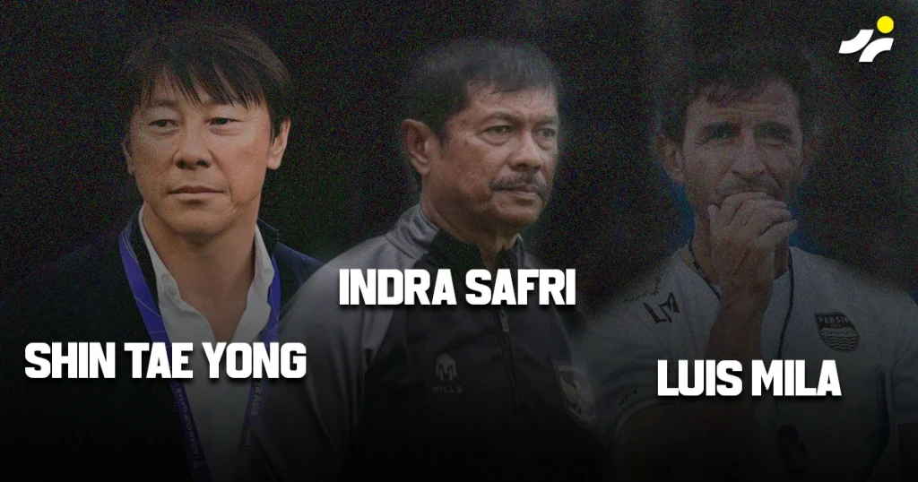 foto shin tae yong, indra safri, luis mila sebagai pengganti patrick kluivert